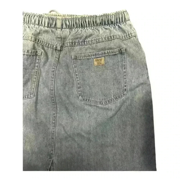 Blass Sport Light-Wash Denim Jean Skirt - Size 12 Petite, Stretch Waist - Picture 4 of 6